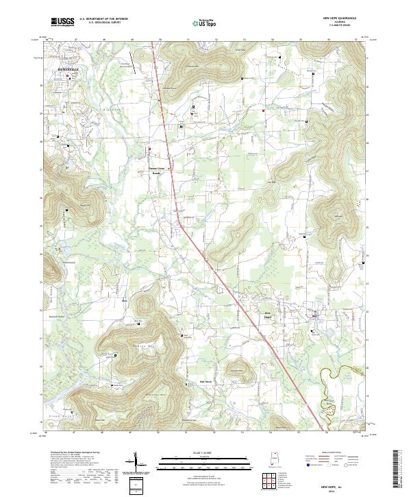 USGS Topographic Map – New Hope