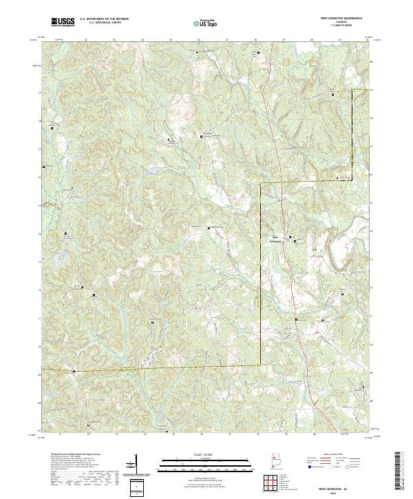 USGS Topographic Map – New Lexington