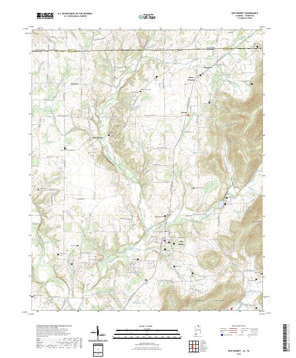 2024 Map of New Market, 2024 Print