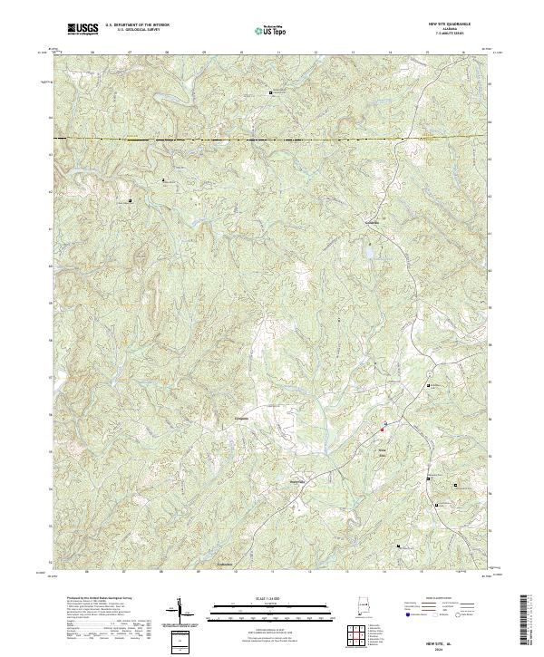 USGS Topographic Map – New Site