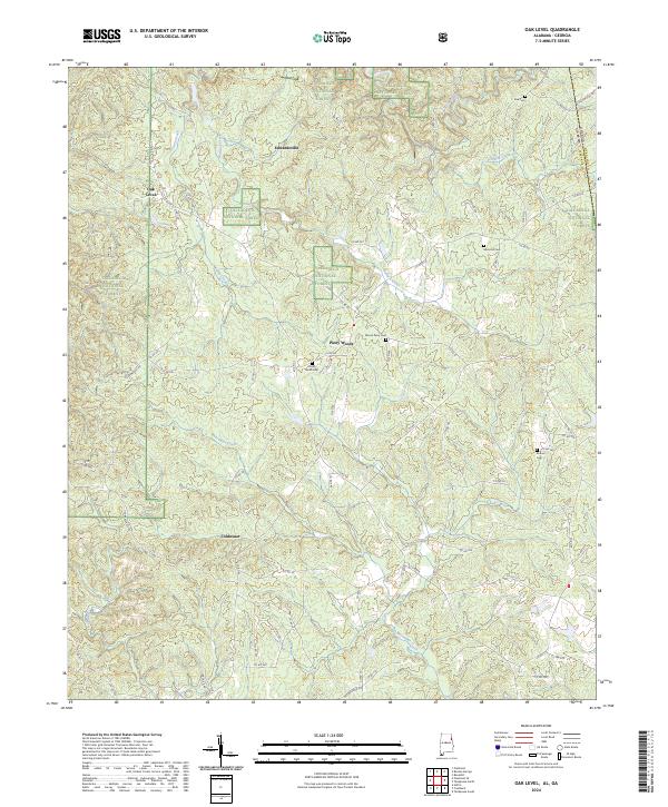 2024 Map of Oak Level, 2024 Print