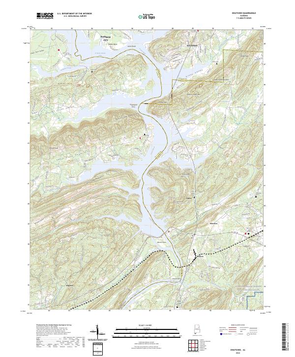 USGS Topographic Map – Ohatchee