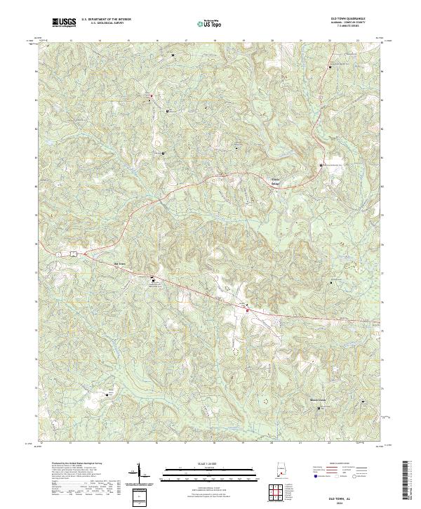 USGS Topographic Map – Old Town