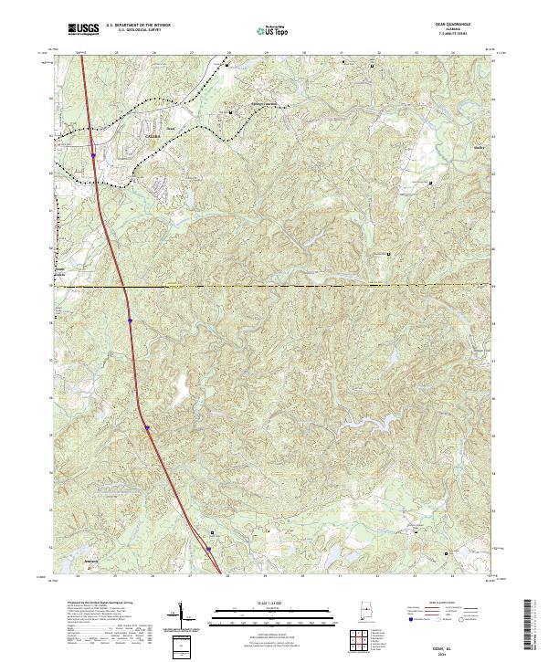 USGS Topographic Map – Ozan