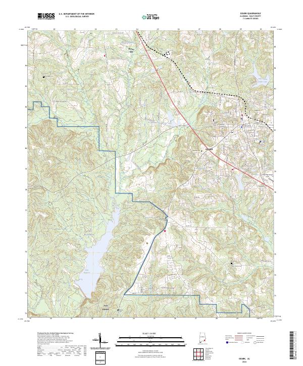 USGS Topographic Map – Ozark