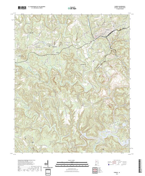 USGS Topographic Map – Parrish