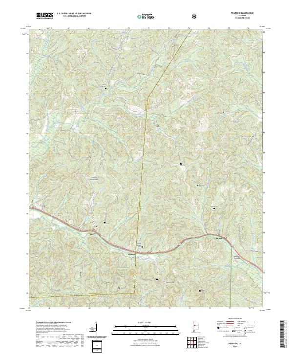 USGS Topographic Map – Pearson