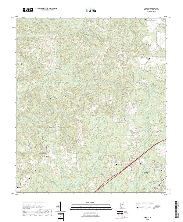 USGS Topographic Map – Perdido