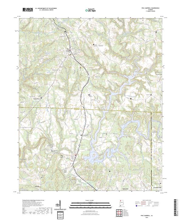 USGS Topographic Map – Phil Campbell