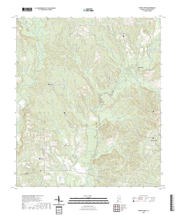 USGS Topographic Map – Pigeon Creek