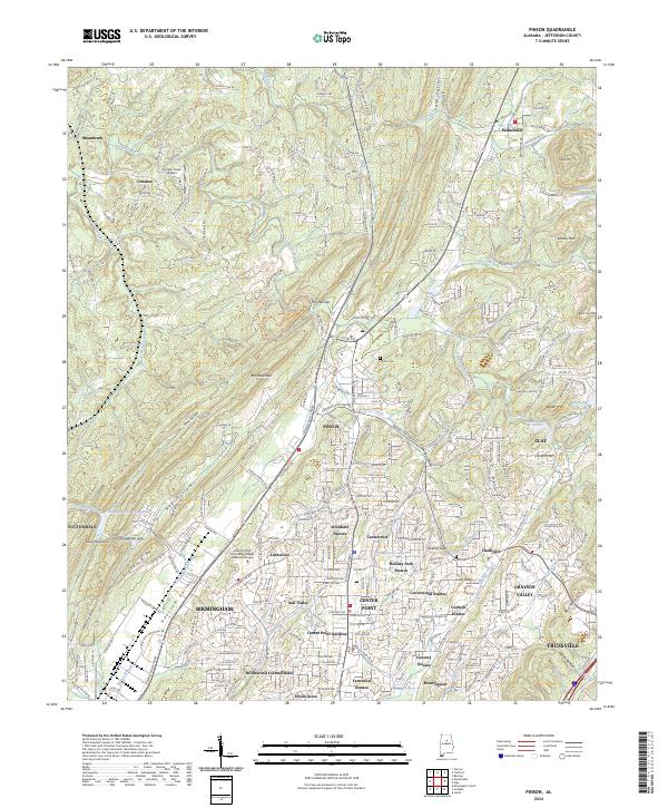 USGS Topographic Map – Pinson