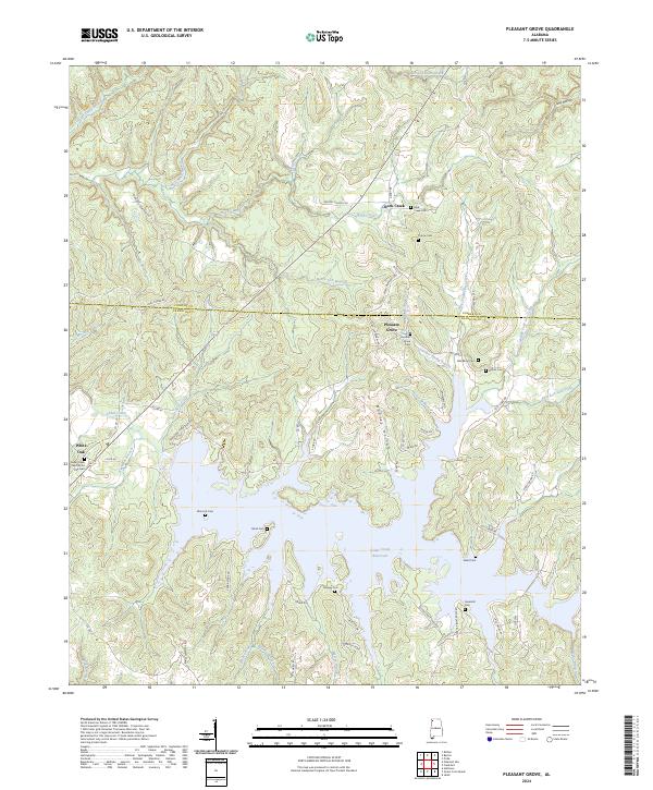 USGS Topographic Map – Pleasant Grove