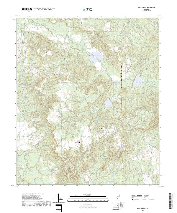 USGS Topographic Map – Pleasant Hill