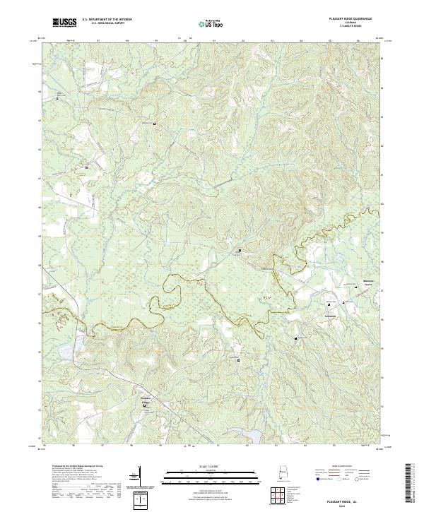 USGS Topographic Map – Pleasant Ridge