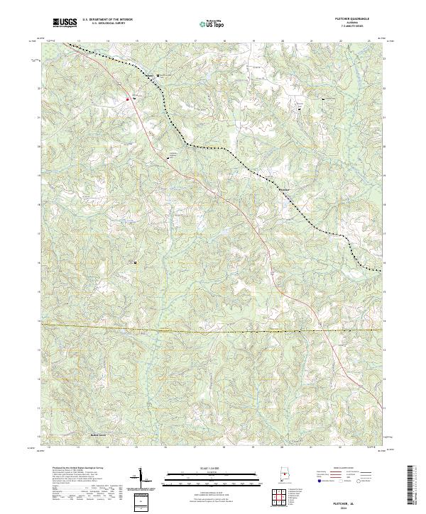 USGS Topographic Map – Pletcher
