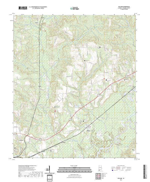 USGS Topographic Map – Pollard