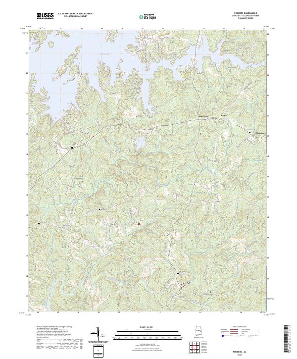 USGS Topographic Map – Ponders