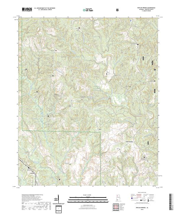 USGS Topographic Map – Poplar Springs