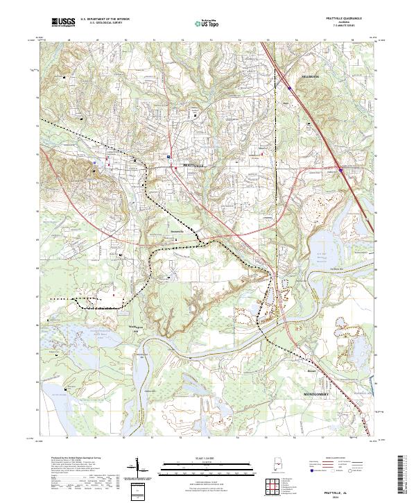 USGS Topographic Map – Prattville