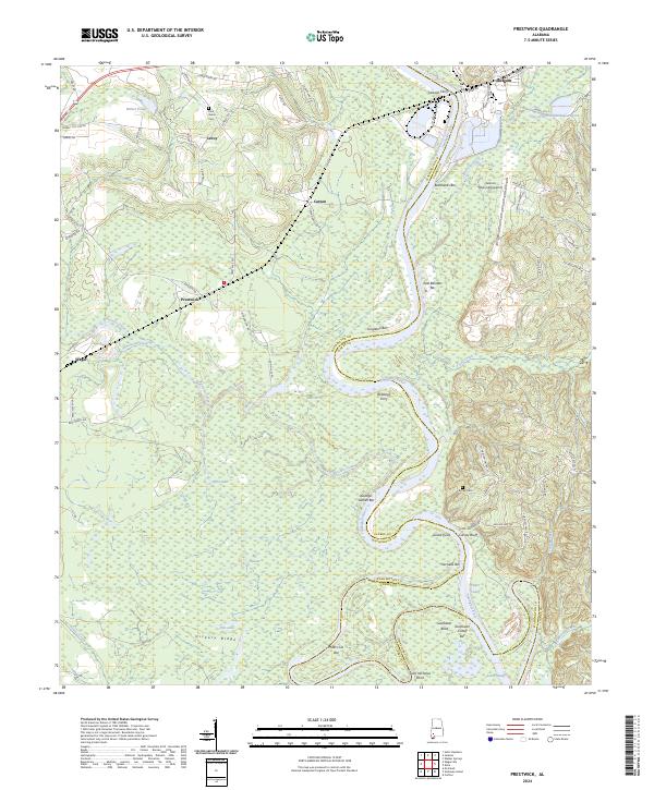 USGS Topographic Map – Prestwick