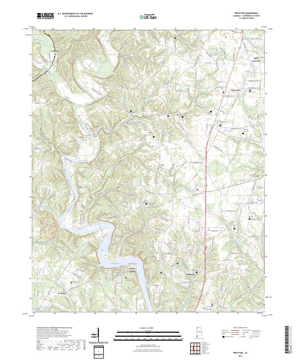 USGS Topographic Map – Pruitton