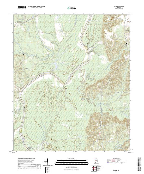 USGS Topographic Map – Putnam