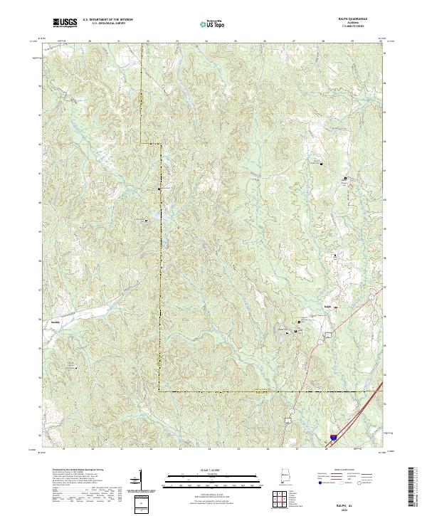 USGS Topographic Map – Ralph