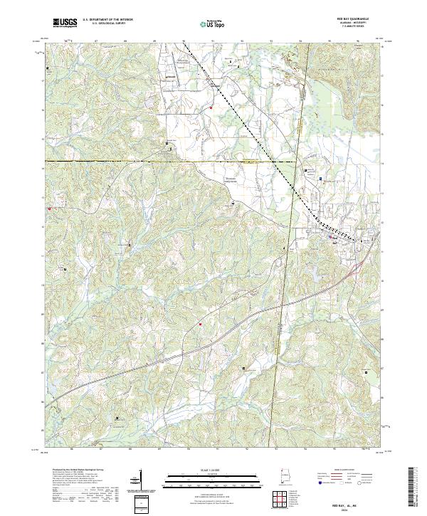 USGS Topographic Map – Red Bay
