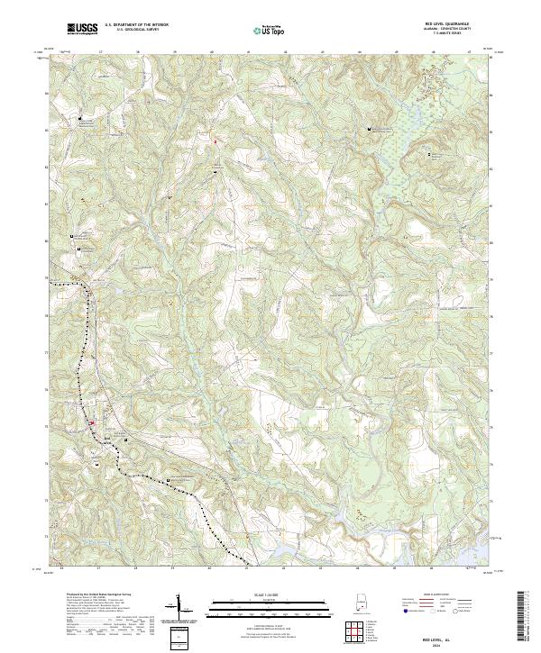 USGS Topographic Map – Red Level