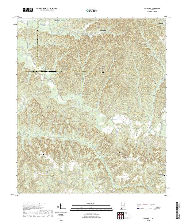 USGS Topographic Map – Ridgeville