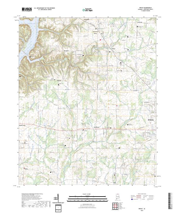 USGS Topographic Map – Ripley