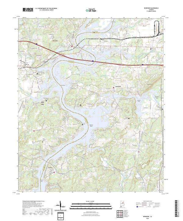 USGS Topographic Map – Riverside
