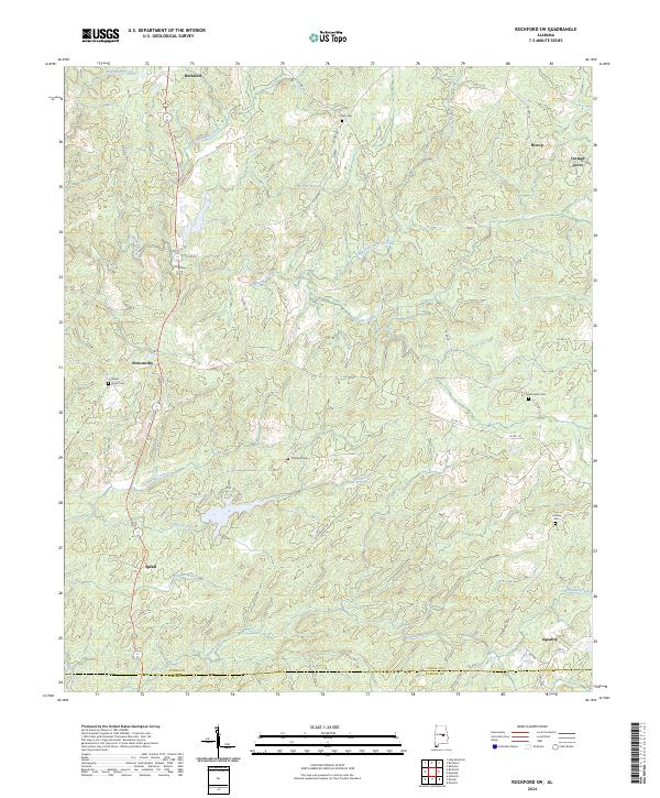 USGS Topographic Map – Rockford SW