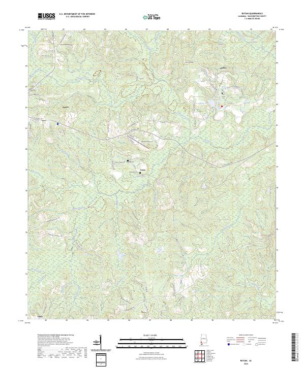 USGS Topographic Map – Rutan