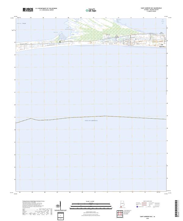 USGS Topographic Map – Saint Andrews Bay