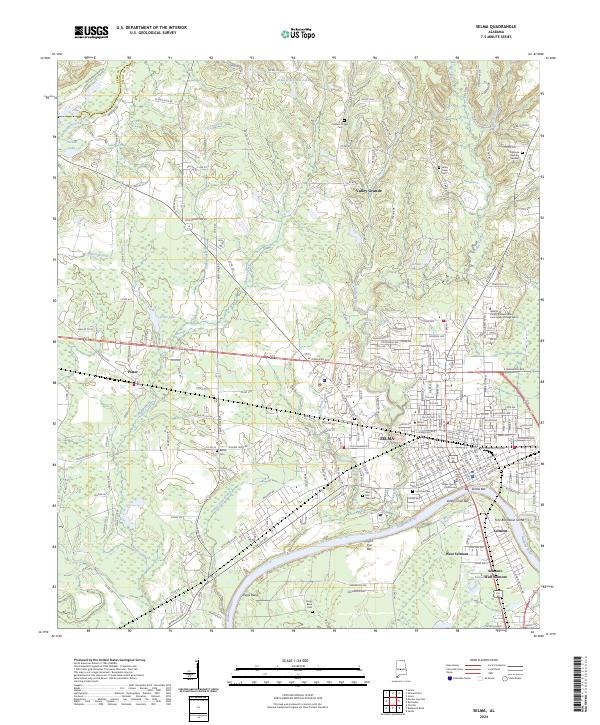 USGS Topographic Map – Selma