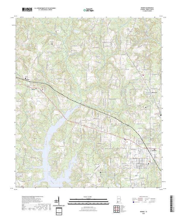 USGS Topographic Map – Semmes