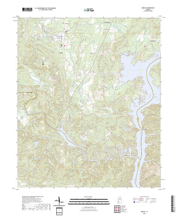 USGS Topographic Map – Shelby
