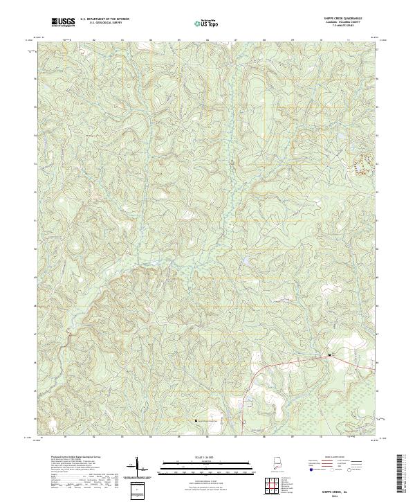 USGS Topographic Map – Shipps Creek