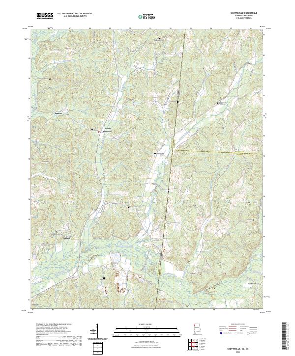 USGS Topographic Map – Shottsville