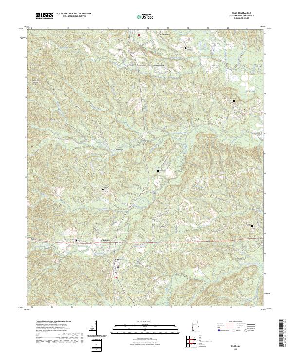 USGS Topographic Map – Silas