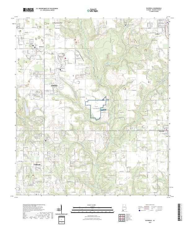 USGS Topographic Map – Silverhill