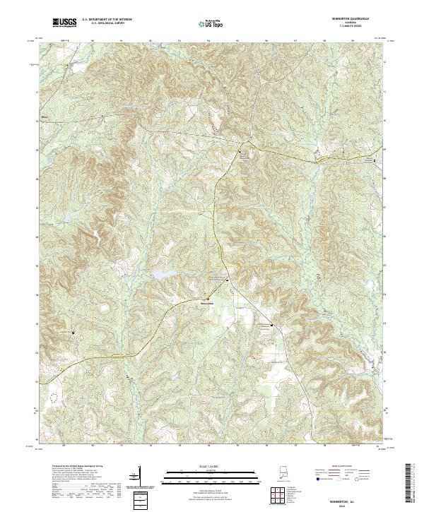 USGS Topographic Map – Skinnerton