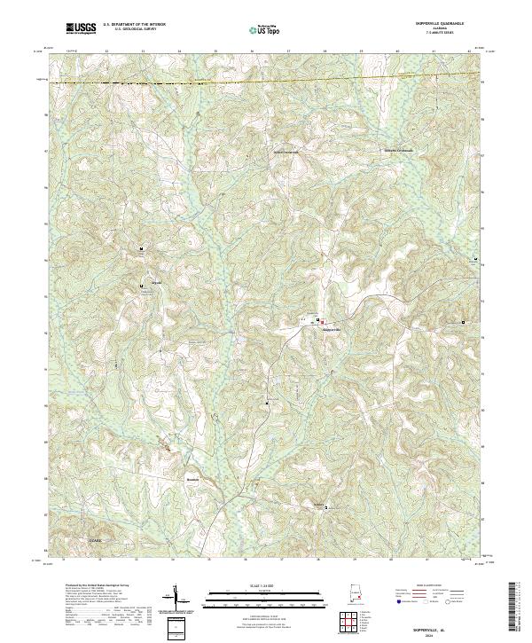 USGS Topographic Map – Skipperville