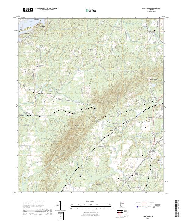 USGS Topographic Map – Sleeping Giant