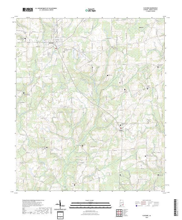 USGS Topographic Map – Slocomb