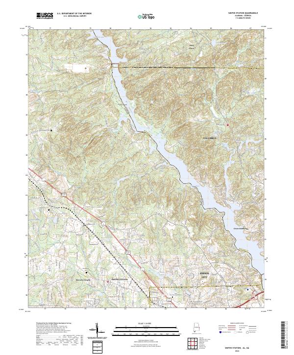 USGS Topographic Map – Smiths Station