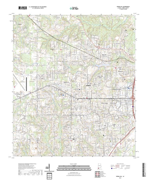 USGS Topographic Map – Spring Hill