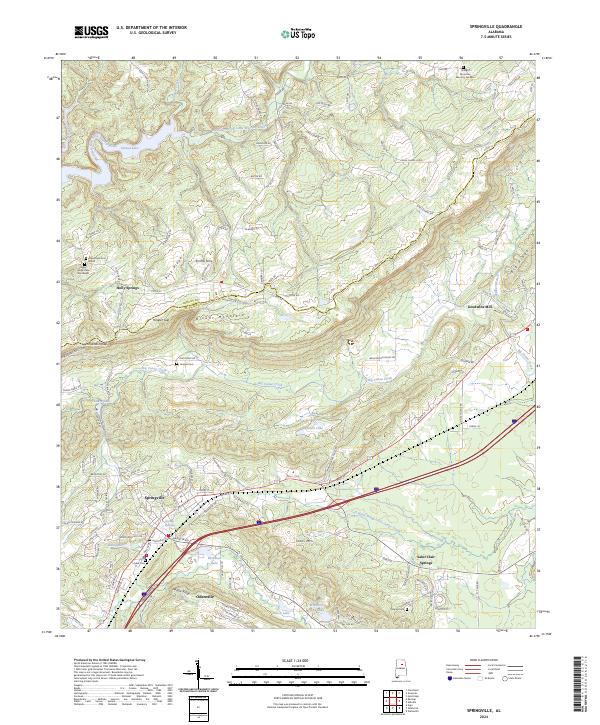 USGS Topographic Map – Springville