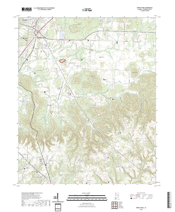 USGS Topographic Map – Spruce Pine